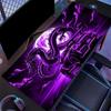 Tapis de Souris Étendu Dragon Oriental Néon Antidérapant Surface de Bureau Impression Créature Nuage Mystique Pour le Jeu et l'Usage Quotidien