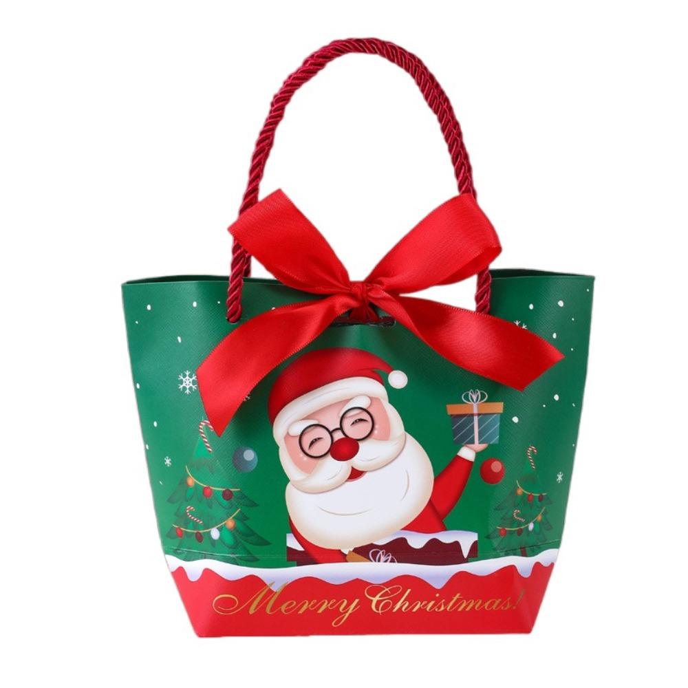10pcs Cute Christmas Fruit Packaging Box Handheld Candy Box Christmas Gift Bag  Chocolate