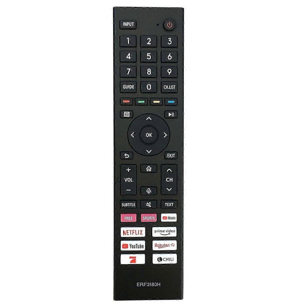 ERF3I80H Para Televisión Hisense Mando a Distancia de Plástico Mando a Distancia de Repuesto para TV