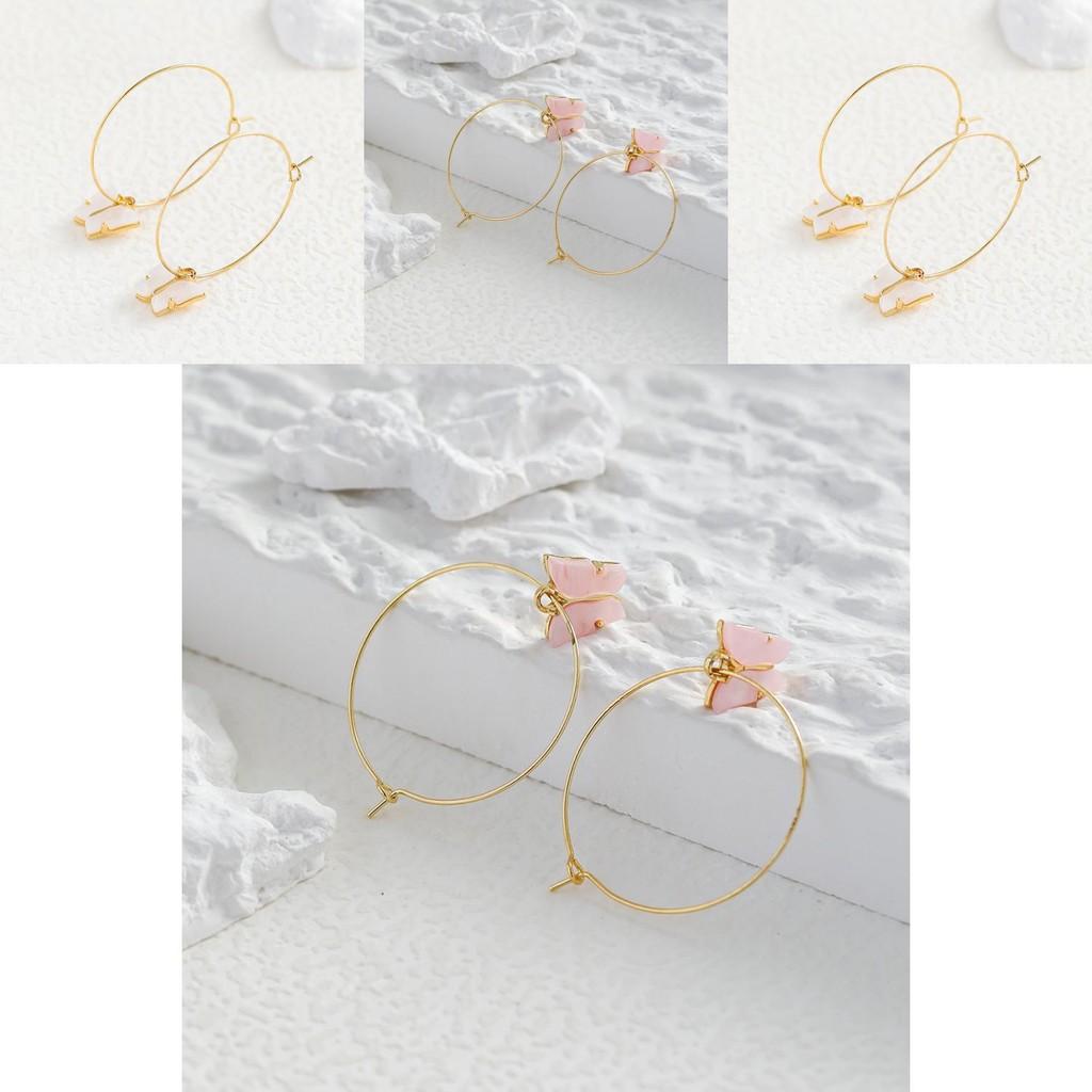 Creative And Chic Butterfly Earrings Alloy Geometric Style For Women