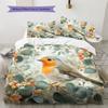 Branch Bird  Pattern Bedding Quilt Set  Home Decoration  Gift (1 * duvet cover + 2 * pillowcase, without core)