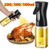 200/300/500 ML Oil Spray Kitchen Household Edible Olive Oil Spray Plastic Bottle Atomized Misty Oil Tank Air Fryer Spray Bottle