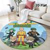 Onepunch Man Round Area Rug Carpet Rug For Living Room Bedroom Sofa Playroom Decor Nonslip Floor Mat