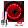 2Pcs Motorcycle Wheel Neon Light LED Motion Sensor Waterproof Decorative Light Car Bicycle Wheel Tire Nozzle Valve Cap Light