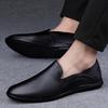 67 Men'S Shoes One-Pedal Leather Shoes Spring Low-Top Feet Cowhide Surface Flat-Bottomed Lazy Casual Shoes Single Shoes