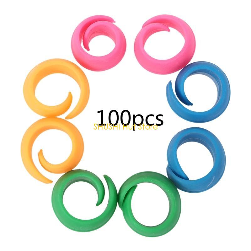 100pcs Embroidery Sewing Machine Thread Spool Huggers Keep Spools From Unwinding No Loose Ends Tails D57B