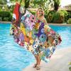 P-Pokemon Design Super Absorbent Beach Towel, Quick Dry Lightweight Soft for Swimming Pool Travel Camping Gift Kids