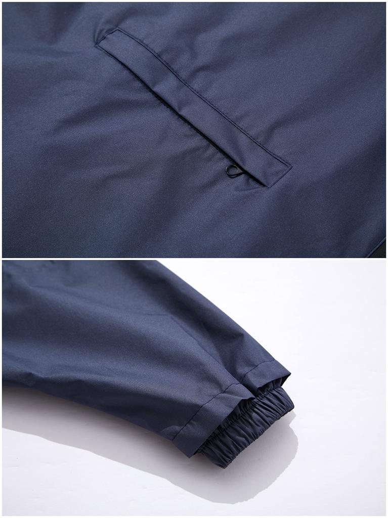 rain waterproof raincoat for boys and with pockets and storage rain gear for rainy perfect for commuting to or size L Raincoat, backpack, kids'