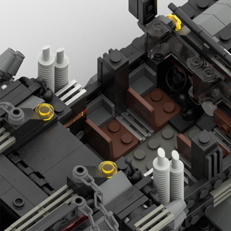 Non-Toxic Moc War Truck Apocalypse Waste Land Vehicle Surrounding Building Blocks Model Toys