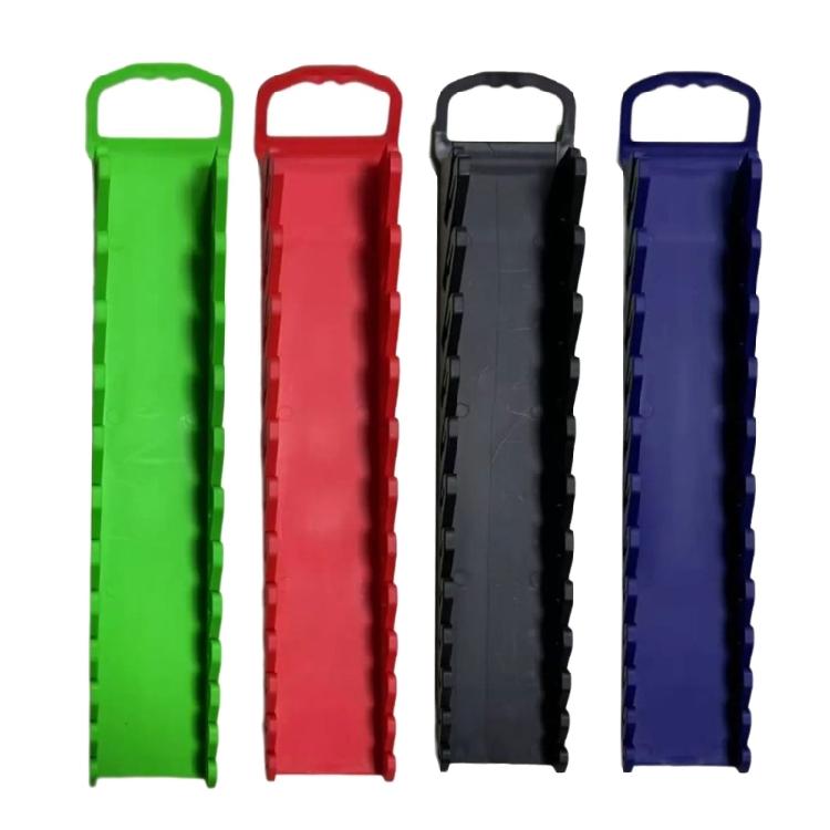 Heavy Duty 12 Slot Anti Slip Ergonomic Magnetic Wrench Rack Plastic Tool Holder Support Space Efficient Workshop Design