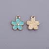 10 Colorful Flower Charm Pendants for Jewelry Making crafts Small Bulk Charms Necklace Bracelet