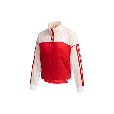 Colorblock Windbreaker Jacket Women Outerwear Red Pink GF0130
