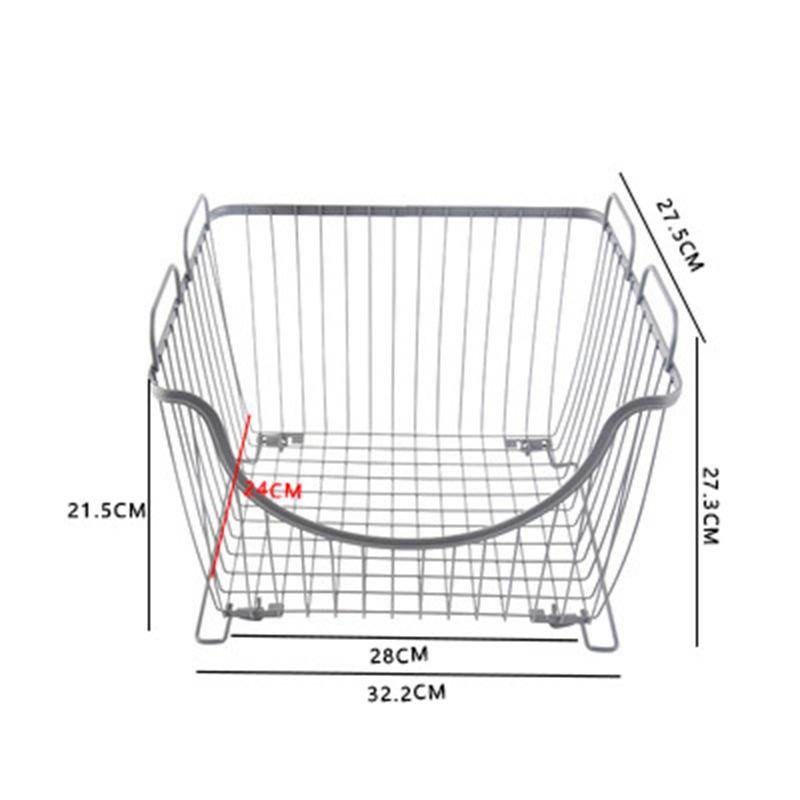 Kitchen large shelf floor-to-ceiling can be stacked with multi-layer storage baskets for vegetables and fruits multi-functional household storage серый 3100₽