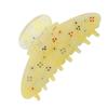 Retro Rhinestones Hair Claw Clip Women Girls Yellow Fashionable Strong Hold Jaw Clip for Thin Thick Curly Hair