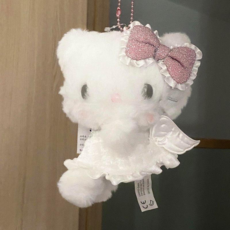 In Stock Angel Devil Plush Doll Plaything Charm Bag Backpack Key Chain Pendant Decoration Accessories Girls Surprise Present