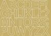 Self-Adhesive Letter Sticker 8 Cm Matte Gold Stickers