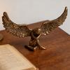 Carving Sitting Angel Figurine European Winged Girl Statue Resin Sculpture Home Office Bookshelf