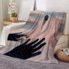 Art Pearls Scattered In The World Throw Flannel Throw Blanket: Soft Kid-Friendly Warm Anti-Static All Season Washable Couch