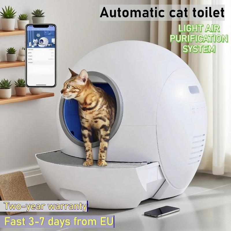 Wholesale Smart Automatic Cat Litter Box (Self-Cleaning) - with App Control, UV Sterilization Cleaning, Safety Anti-Pinch Design