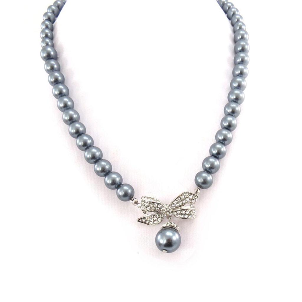 Les Trésors De Lily [J7711] - Gray 'Sissi' Necklace