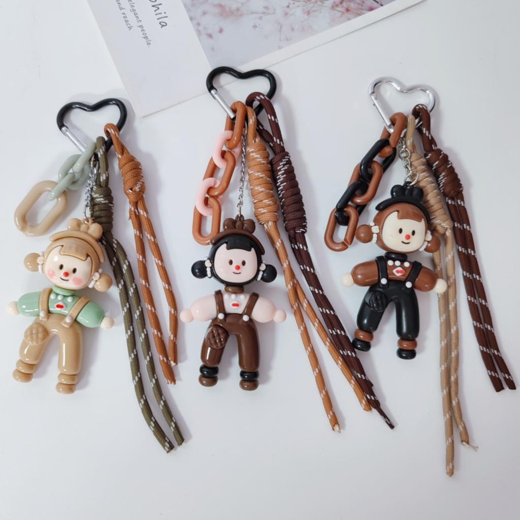 New Durable Braided Rope Polyester Bag Pendant Small Puppy Cartoon Multi-Strand Street Trends Gift Made in China