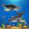 12-Piece Mini Farm Animals & Marine Animal Figure Set - Realistic Animal Models for Farms, Livestock Farms, and Marine Life - Made of PVC Plastic -