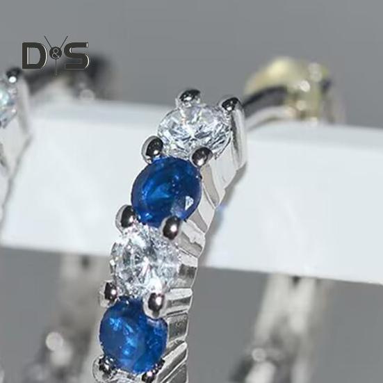 Stříbrné kruhové náušnice pro ženy s kubickým zirkonem, kruhové náušnice pro dárky ke Dni matek, výročí, narozeninám