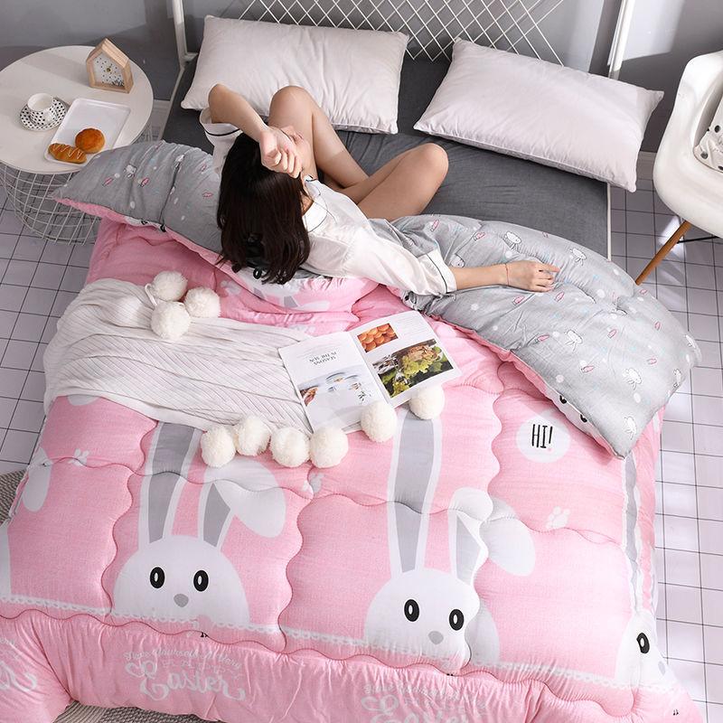 

Три цзиня Весенне-осеннее одеяло Зимнее утолщенное теплое одеяло-сердцевина Студенческое общежитие Толстое одеяло Универсальное одеяло из химического волокна На все сезоны 150/200 about 1.5kg