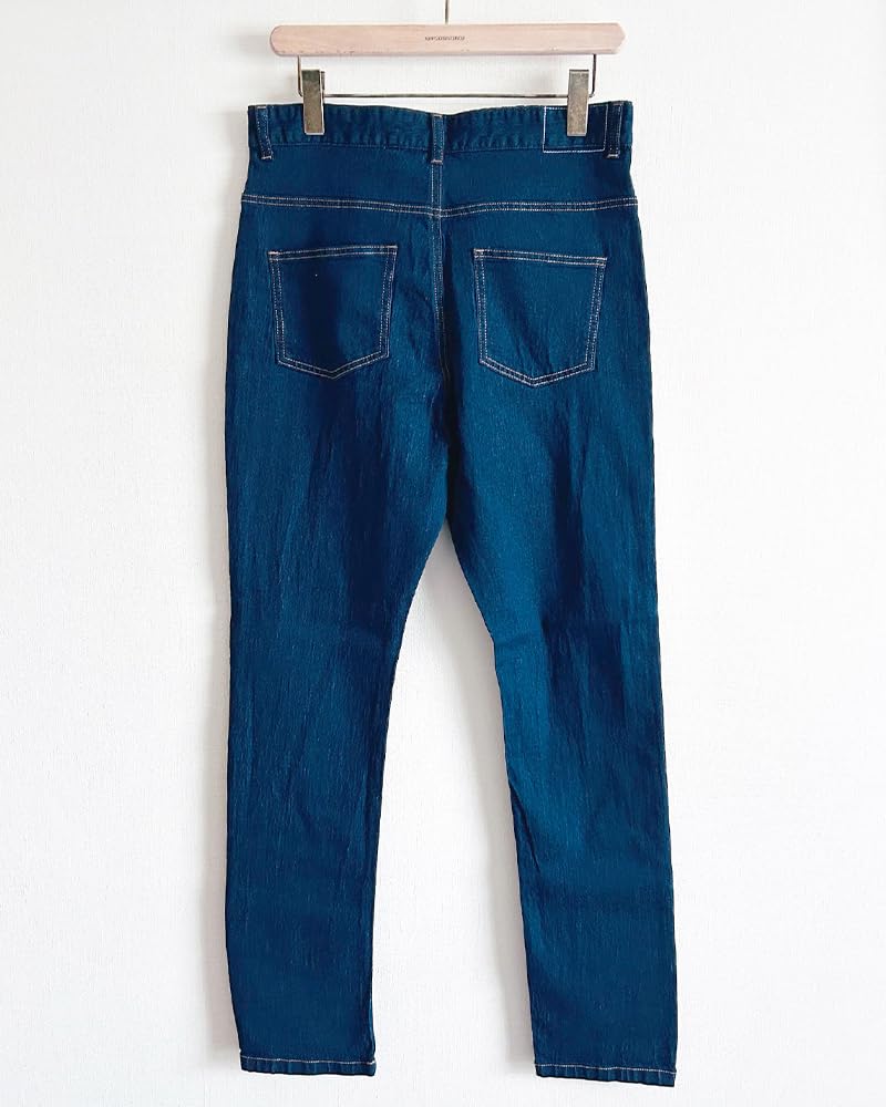 BEATJIVE Stretch Tapered Sarouel Skinny Denim Jeans Size AR-P1686 (Black, Small)