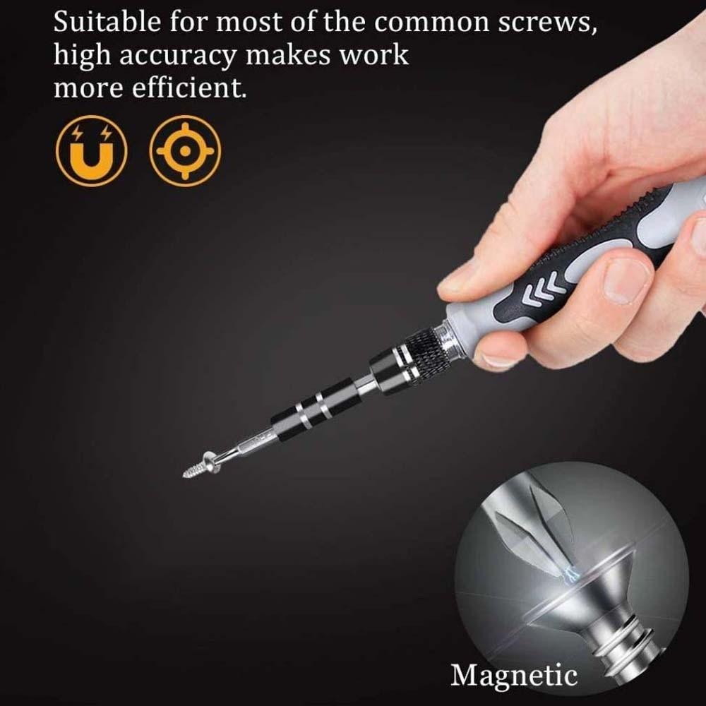 Schraubenmuttern Bits Set 115 in 1 Schraubendreher Set Magnetische Reparaturwerkzeuge Set Haushalt Professionell