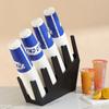 Plastic Disposable Cup Holder 2/4 Grids Counter Paper Cup Stand  for Coffee Milk Tea Shop Bar