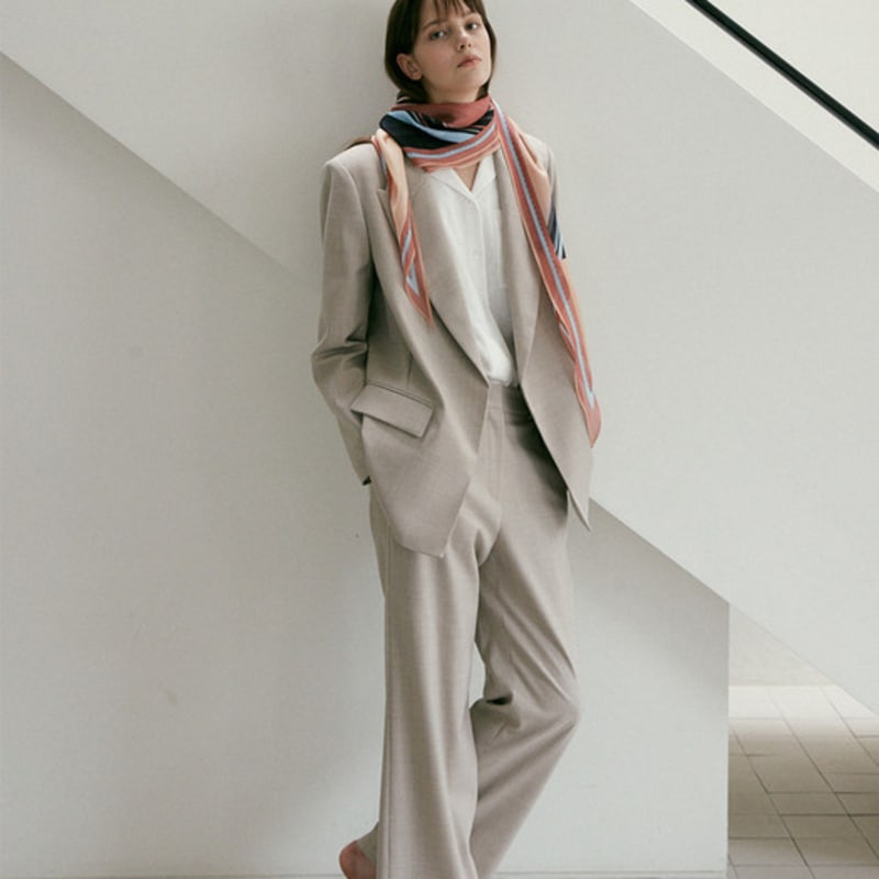 Saint Luxure Rhombus Silk Scarf Dwin SL21FDIDW