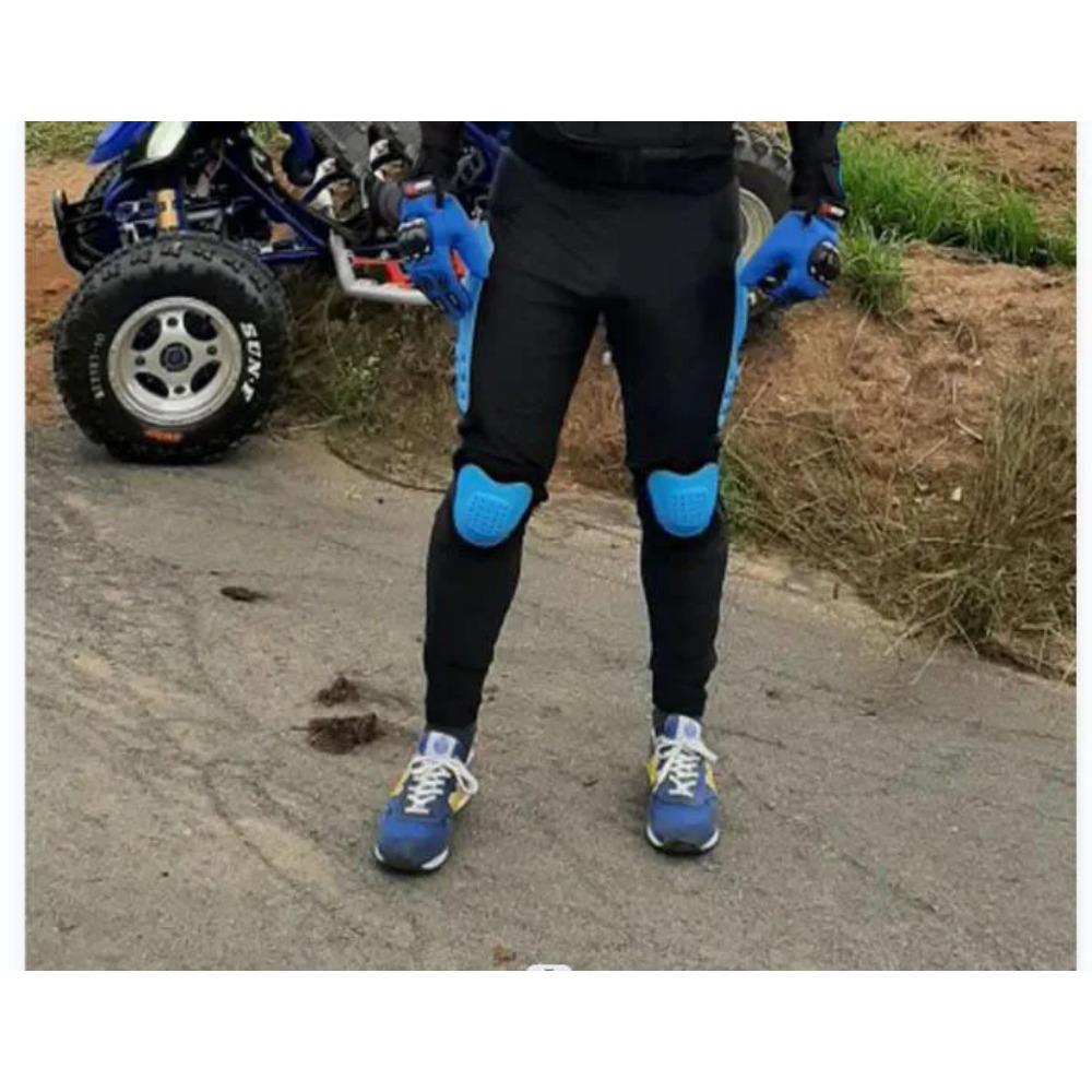 Motorcycle Armor Pants Waistline Motocross Dirt Bike ATV Protective Gear with Knee Guard Leg Protection for Skateboard