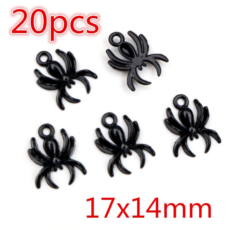 New Fashion Black Plated Charms Spider Star Wings Butterfly Horse Metal Alloy Pendant DIY Charms for Jewelry Making Findings