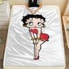 1PC betty boop Print Flannel Blanket, High quality Comfortable for All Seasons, Home Decor, Warmth and Comfort, Perfect for Christmas Gifts