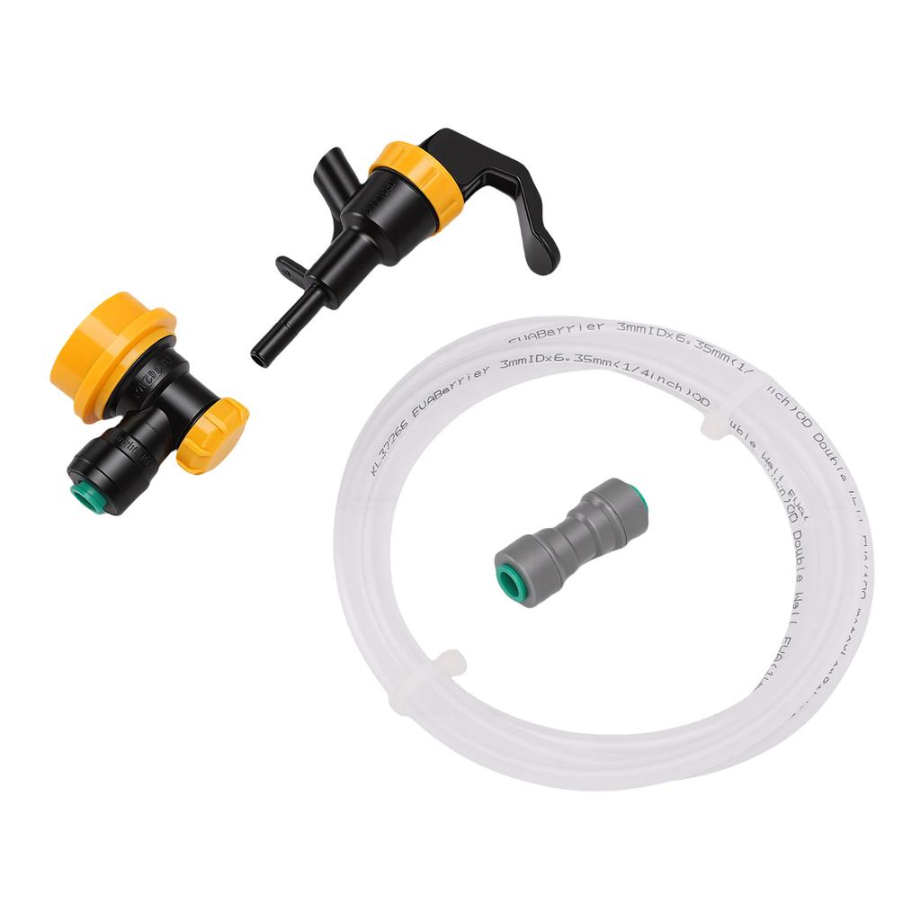 Ball Lock Beer Line Assembly Kit 1 4 Inch Liquid Line with Faucet Adapter for BBQs Beach Outings Festivals Outdoor