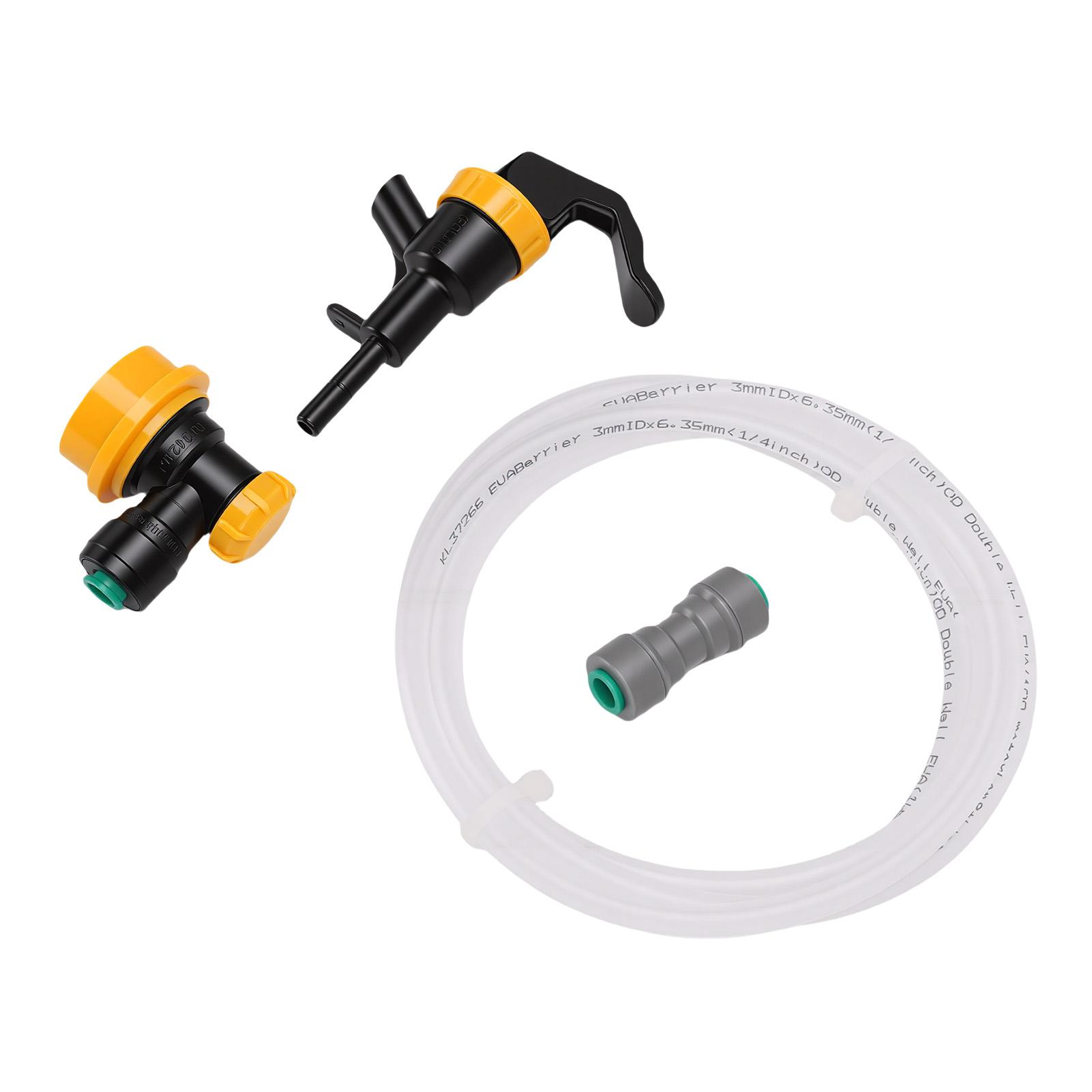 

Ball Lock Beer Line Assembly Kit 1 4 Inch Liquid Line with Faucet Adapter for BBQs Beach Outings Festivals Outdoor