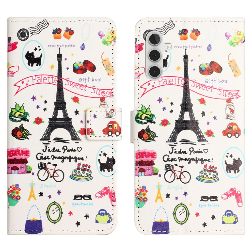For Samsung Galaxy S24 FE Case Wallet PU Leather Flip Phone Cover Pattern Printing