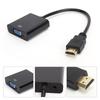 HD Multimedia Interface to VGA Converter Cable with 3.5mm Audio for Chromebook Raspberry Pi XboxBlack