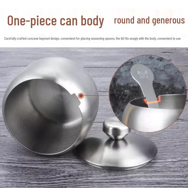 Yingbai 304 Stainless Steel Kitchen Seasoning Jar Set