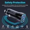 QC3.0 45W Car Charger USB Type C Dual Port Fast Charging Car Power Adapter Universal Phone For Samsung For iPhone Series ect.