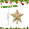 Elegant Christmas Tree Top Star Ornament Hanging Decor for Indoor Christmas Home Decorations