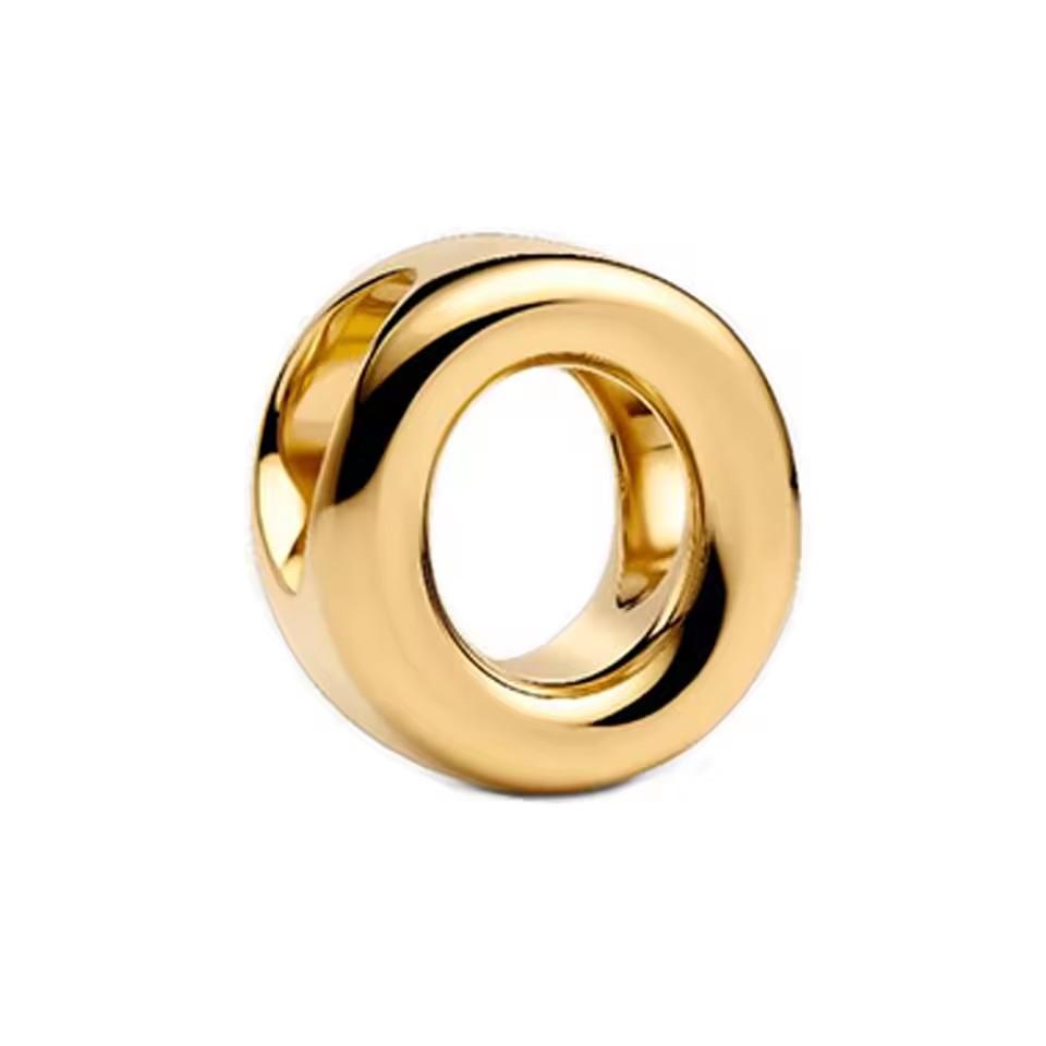 Classic And Minimalist Copper And Gold 26 Letters A-Z Charm Beads Fit For Bracelets Necklaces Diy Boutique Party Jewelry