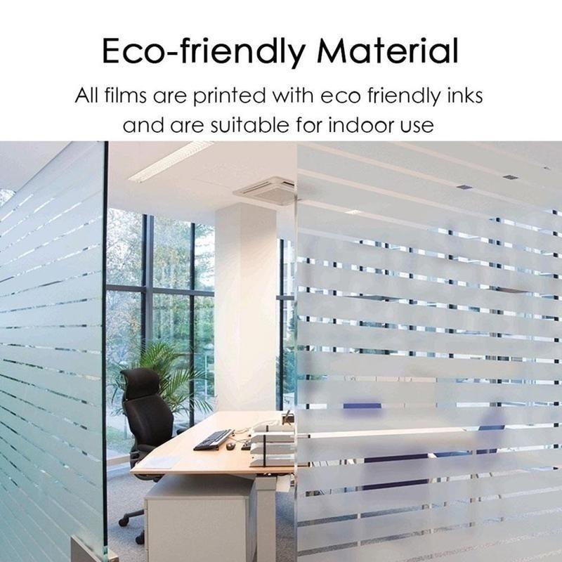 Frosted Stripes Window Film Wall Sticker Window Stickers Window Decals Electrostatic Glass Film 3 Size