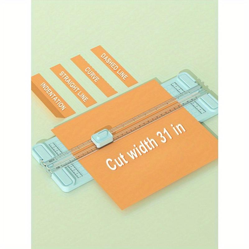 4-In-1 Paper Cutter Set, Creative Mini Multi-Functional Trimmer with 4 Blades for Students, Cutting Photos, Documents, Crafts, Back To School
