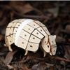Tsukurundesu® 3D Wooden Puzzle (Endangered Species Series Armadillo) with Japanese Instructions