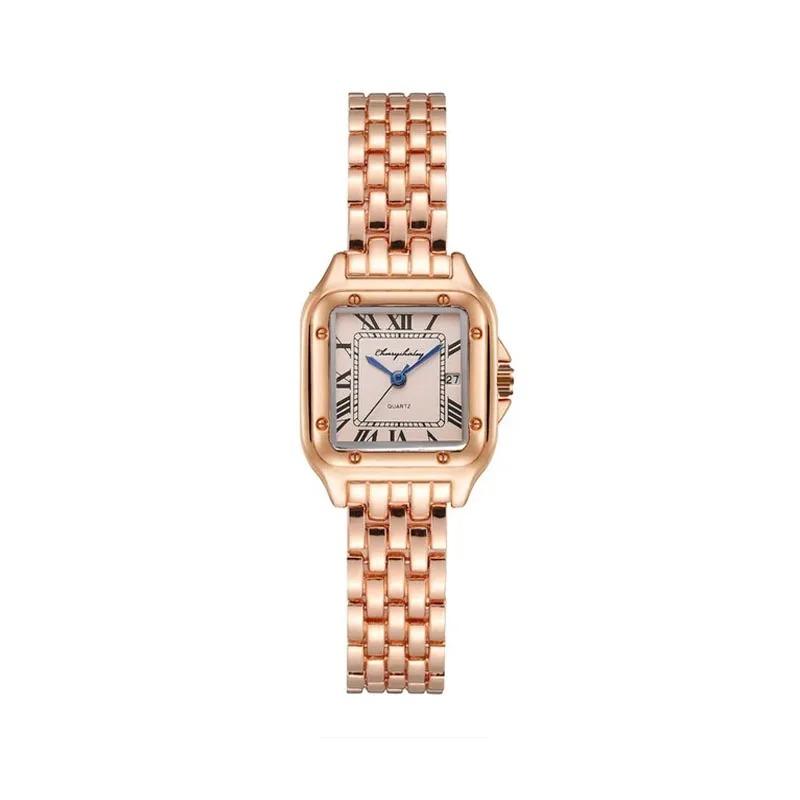 

UTHAI W130 Женские часы Легкая роскошь Ремешок из нержавеющей стали Парные часы Мужские модные кварцевые часы Бизнес Мужские часы Подарок