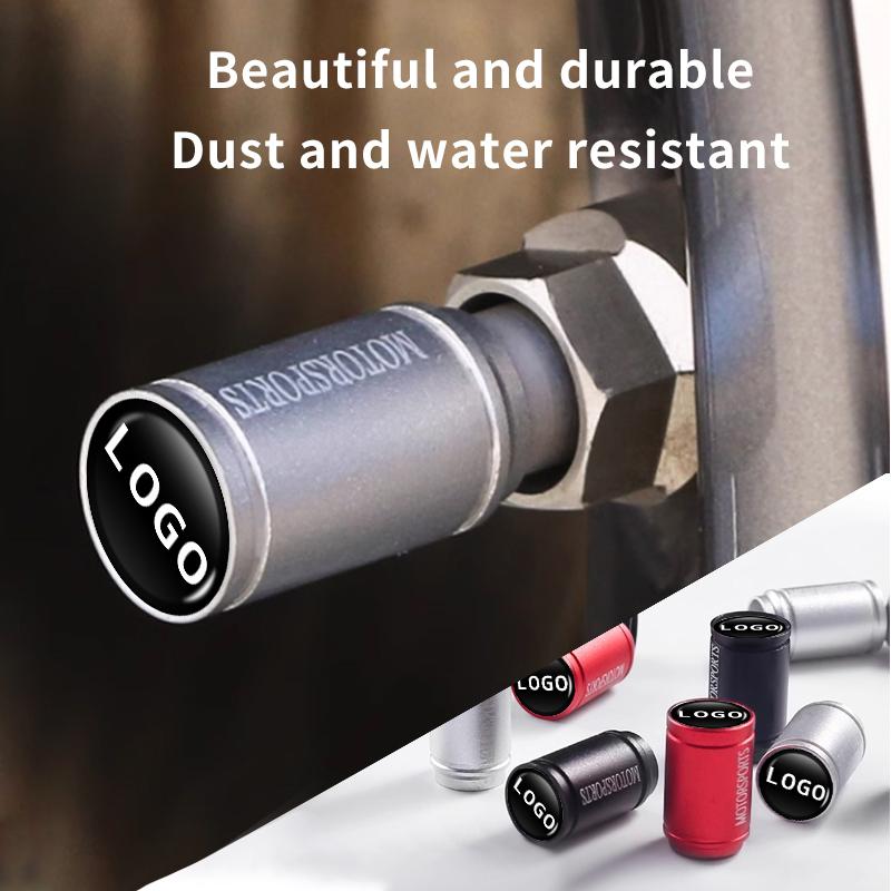 Car Metal Tire Valve Caps Knurled Core Cap Accessories Tire Dust Cap For Benz A B C E S Class W201 W210 W203 C180 C300 W177 AA8