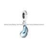 Panjia Blue Series White Copper S925 Silver-Plated Beaded Bracelet with Pendant DIY Accessories