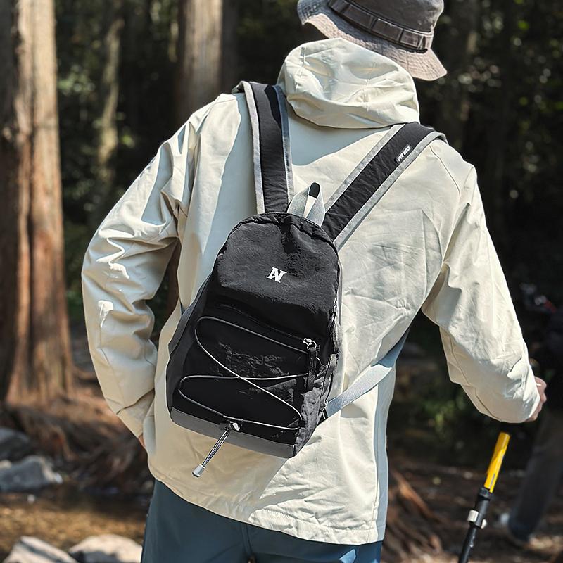 Student Small Bag Women's Lightweight Backpack Men Color Block Sports Travel Backpack